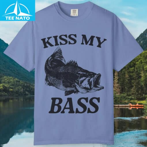 Kiss My Bass Fishing Shirt - Image 4