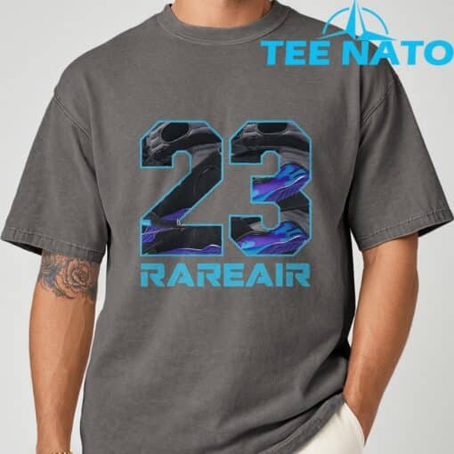 Number 23 8 Aqua Matching Tee Color Match Graphic lb172 T-Shirt - Image 7