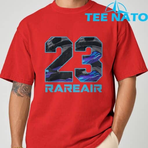 Number 23 8 Aqua Matching Tee Color Match Graphic lb172 T-Shirt - Image 8