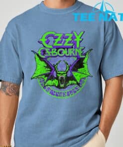Ozzy Osbourne Bat Circle Neon V2 T Shirt 4