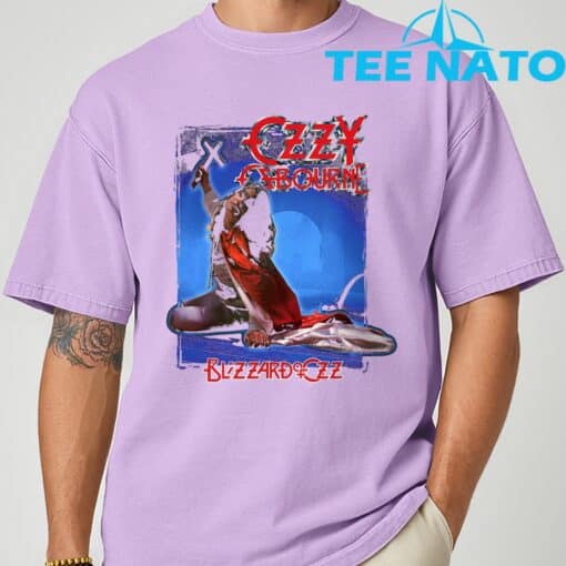 Ozzy Osbourne Blizzard Album Cover T-Shirt - Image 6