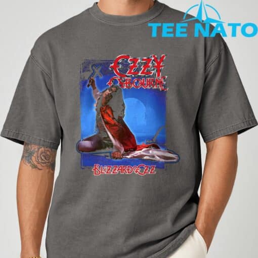 Ozzy Osbourne Blizzard Album Cover T-Shirt - Image 7
