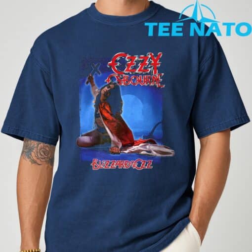 Ozzy Osbourne Blizzard Album Cover T-Shirt - Image 9