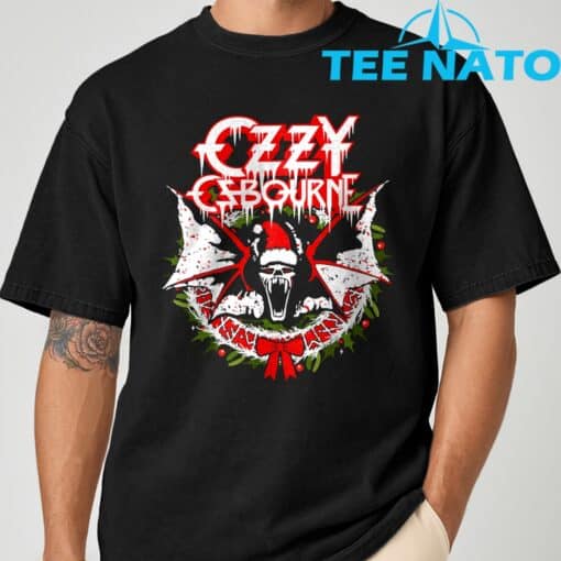 Ozzy Osbourne Holiday Bat T-Shirt - Image 2
