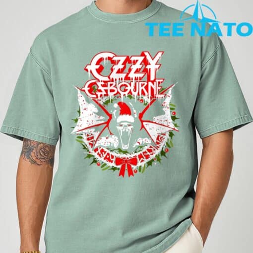 Ozzy Osbourne Holiday Bat T-Shirt - Image 3