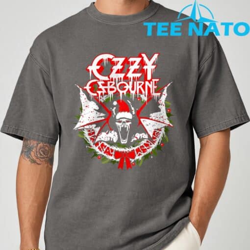 Ozzy Osbourne Holiday Bat T-Shirt - Image 7
