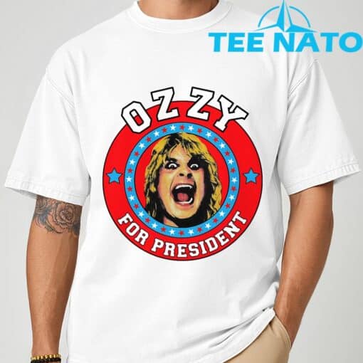 Ozzy Osbourne Ozzy For President T-Shirt - Image 3