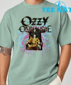 Ozzy Osbourne Pink Lighting T Shirt 3