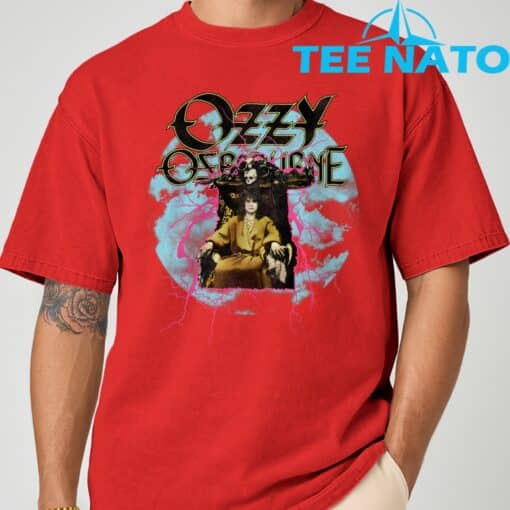 Ozzy Osbourne Pink Lighting T-Shirt - Image 5