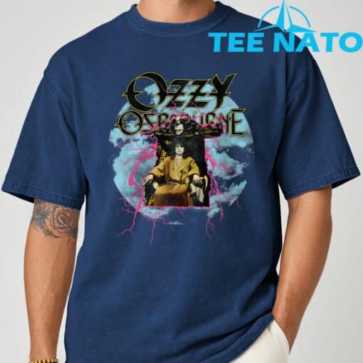 Ozzy Osbourne Pink Lighting T-Shirt - Image 4