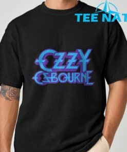 Ozzy Osbourne Purple and Blue Logo T Shirt 2