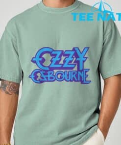 Ozzy Osbourne Purple and Blue Logo T Shirt 3