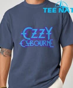Ozzy Osbourne Purple and Blue Logo T Shirt 5