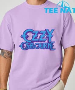 Ozzy Osbourne Purple and Blue Logo T Shirt 6