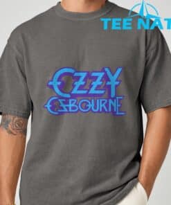 Ozzy Osbourne Purple and Blue Logo T Shirt 7