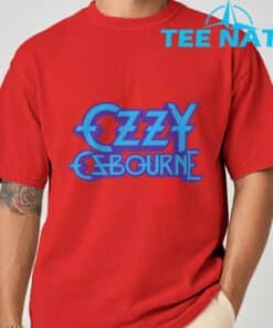 Ozzy Osbourne Purple and Blue Logo T Shirt 8