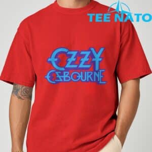Ozzy Osbourne Purple and Blue Logo T Shirt 8