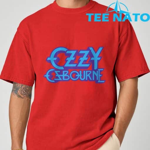 Ozzy Osbourne Purple and Blue Logo T-Shirt - Image 5