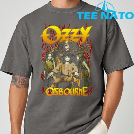 Ozzy Osbourne Red Flame T-Shirt - Image 9