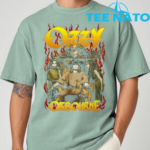 Ozzy Osbourne Red Flame T-Shirt - Image 8