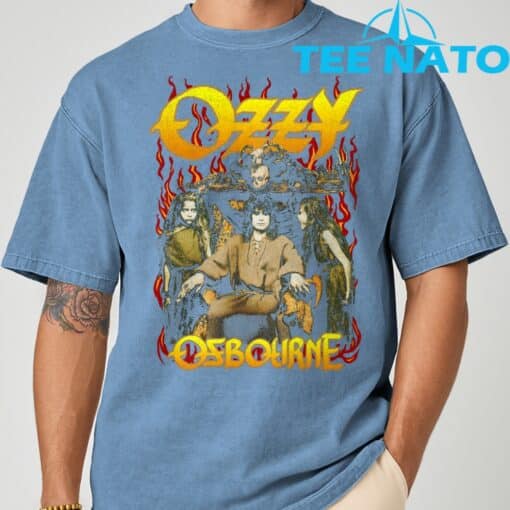Ozzy Osbourne Red Flame T-Shirt - Image 7