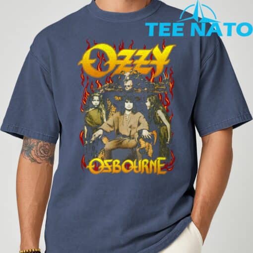 Ozzy Osbourne Red Flame T-Shirt - Image 6