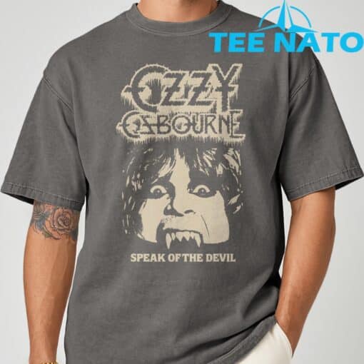 Ozzy Osbourne Speak Of The Devil Face T-Shirt - Image 4