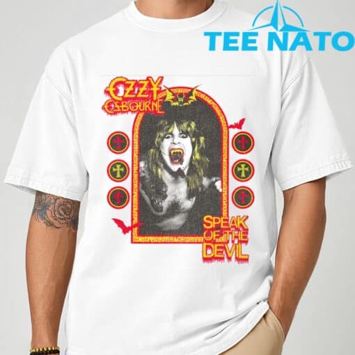 Ozzy Osbourne Speak Of The Devil Ringer T-Shirt - Image 3