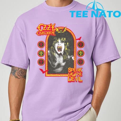 Ozzy Osbourne Speak Of The Devil Ringer T-Shirt - Image 7