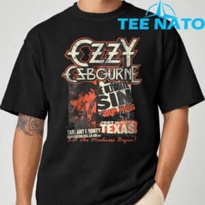Ozzy Osbourne The Ultimate Sin Tour Silver T Shirt 2