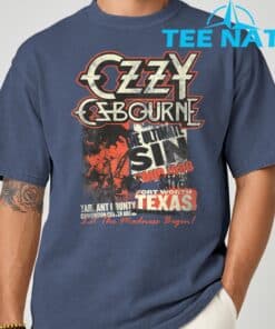 Ozzy Osbourne The Ultimate Sin Tour Silver T Shirt 5