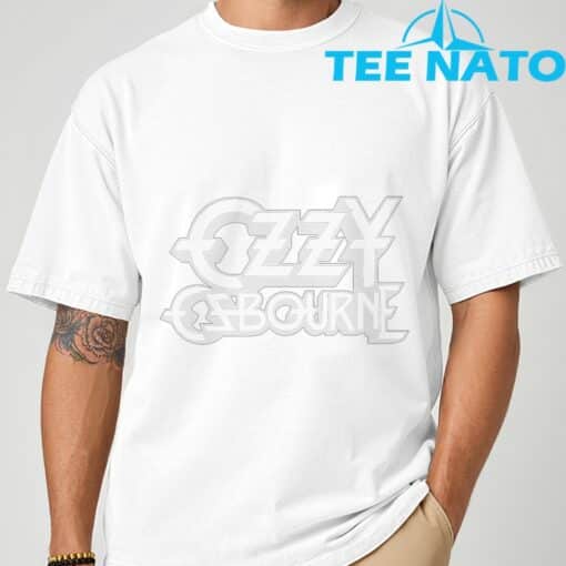 Ozzy Osbourne White Logo T-Shirt - Image 3