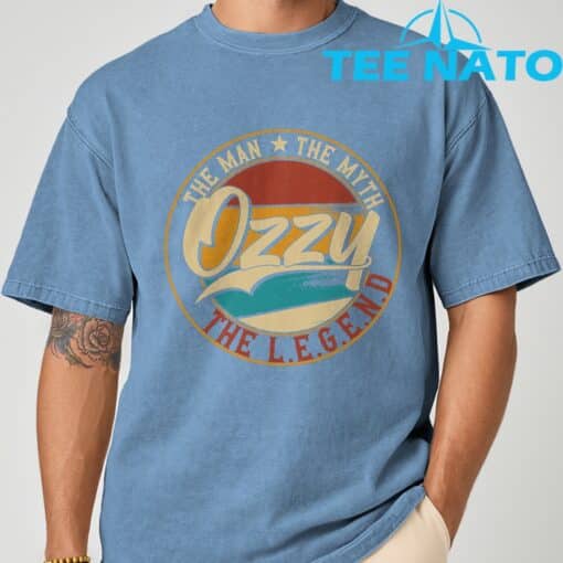 Ozzy The man the myth the legend T-Shirt - Image 9