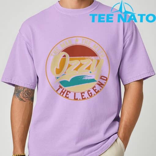 Ozzy The man the myth the legend T-Shirt - Image 7
