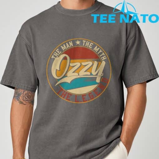 Ozzy The man the myth the legend T-Shirt - Image 6