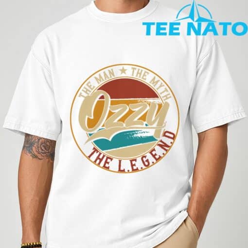 Ozzy The man the myth the legend T-Shirt - Image 3