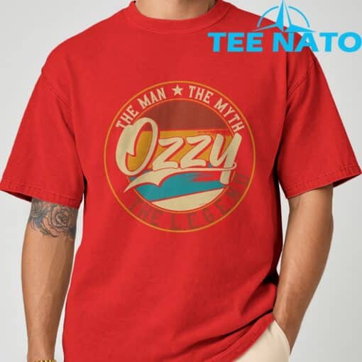 Ozzy The man the myth the legend T-Shirt - Image 5