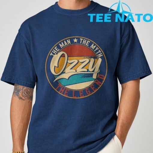 Ozzy The man the myth the legend T-Shirt - Image 4