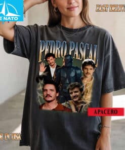 Pedro Pascal The Mandalorian Last of Us Actor Collage Shirt4