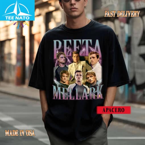 Peeta Mellark Hunger Games Movie Character Vintage Style Shirt - Image 5