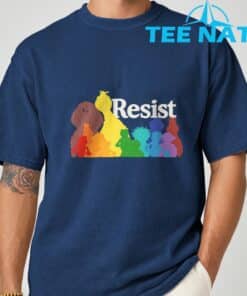 Save P.B.S Resist Rainbow Character Graphic T Shirt 9