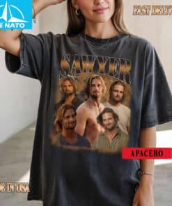 Sawyer Lost TV Series Vintage Style Character Shirt4