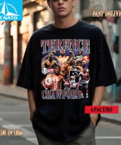Terence Crawford Boxer Vintage Style Collage Shirt2