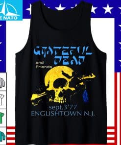 70s Vintage Grateful Dead And Friends 1977 Englishtown Rare Tank Top Shirt