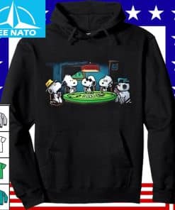Vintage Peanuts Snoopy Playing Cards Poker Hoodie Shirt
