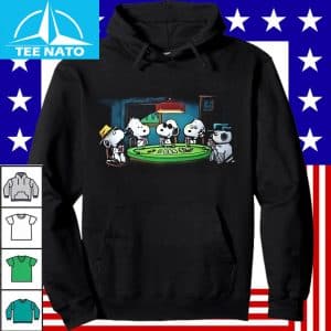 Vintage Peanuts Snoopy Playing Cards Poker Hoodie Shirt