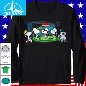 Vintage Peanuts Snoopy Playing Cards Poker SweatShirt